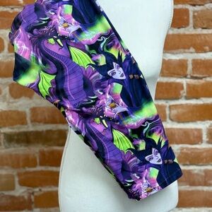 Disney Villains Leggings (Capri) - Purple and Green